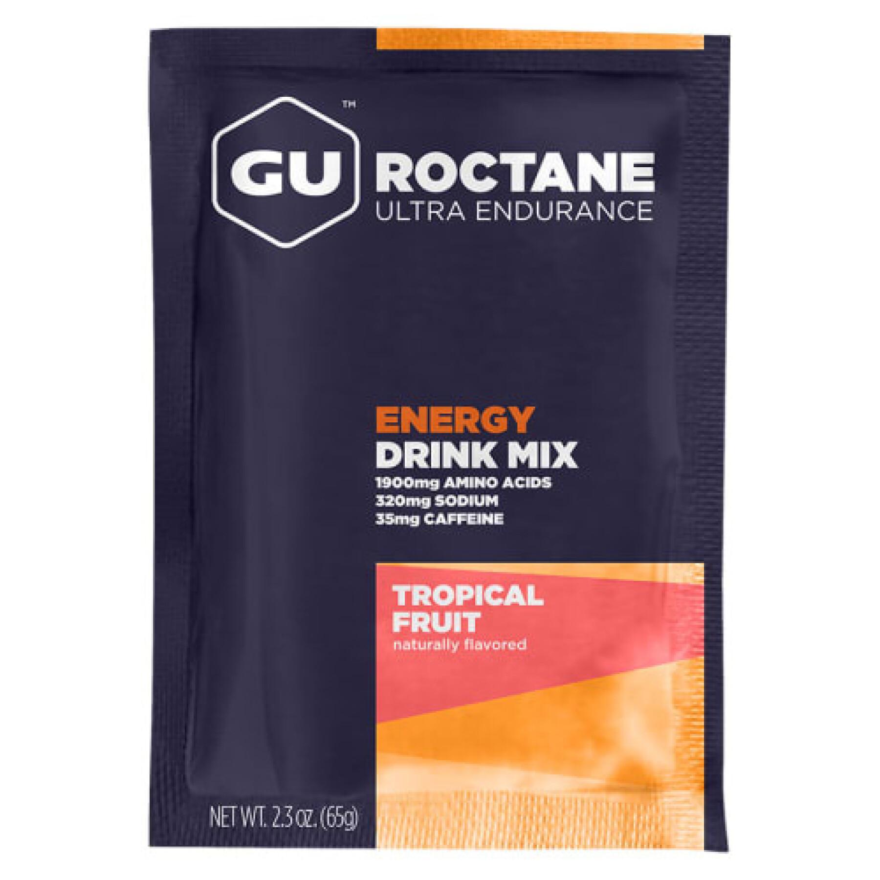 Dryck Gu Energy Roctane fruits tropicaux (x10)