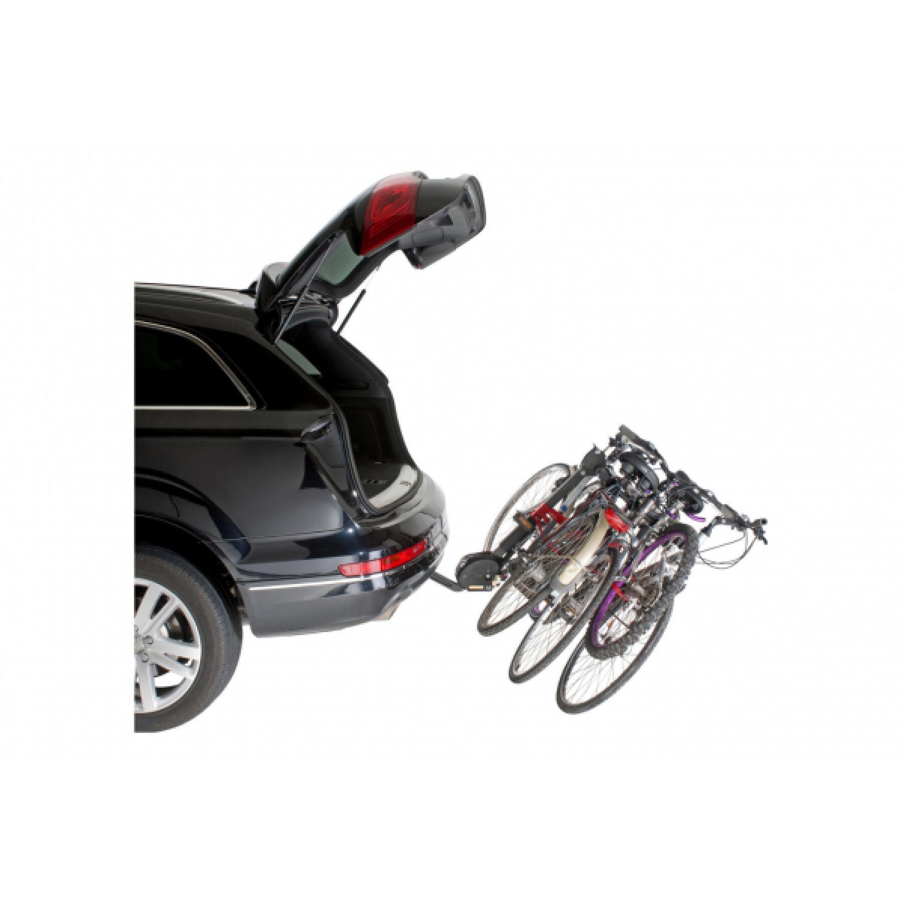 Upphängd cykelhållare för 4 cyklar, lutningsbar med stöldskydd, enkelt system för snabb montering - tillverkad i Frankrike Mottez Hercule homologue ce - 60 kgs