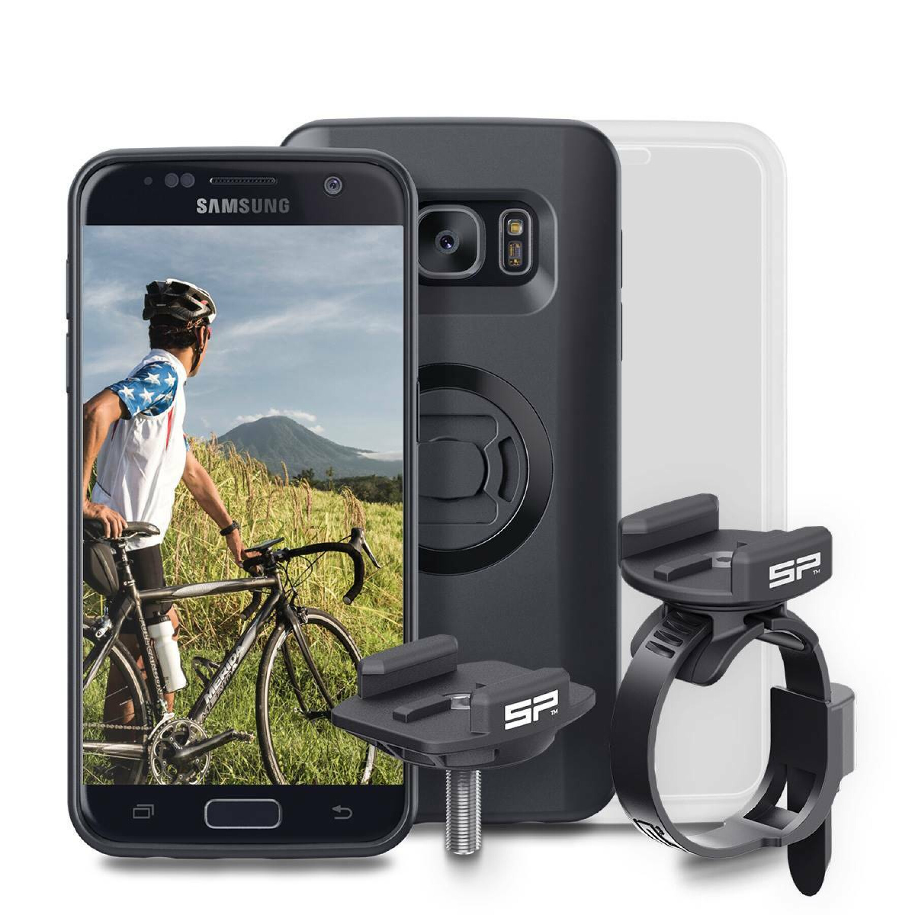 Telefonhållare + fodral SP Connect Bike Bundle (sam galaxy s7)