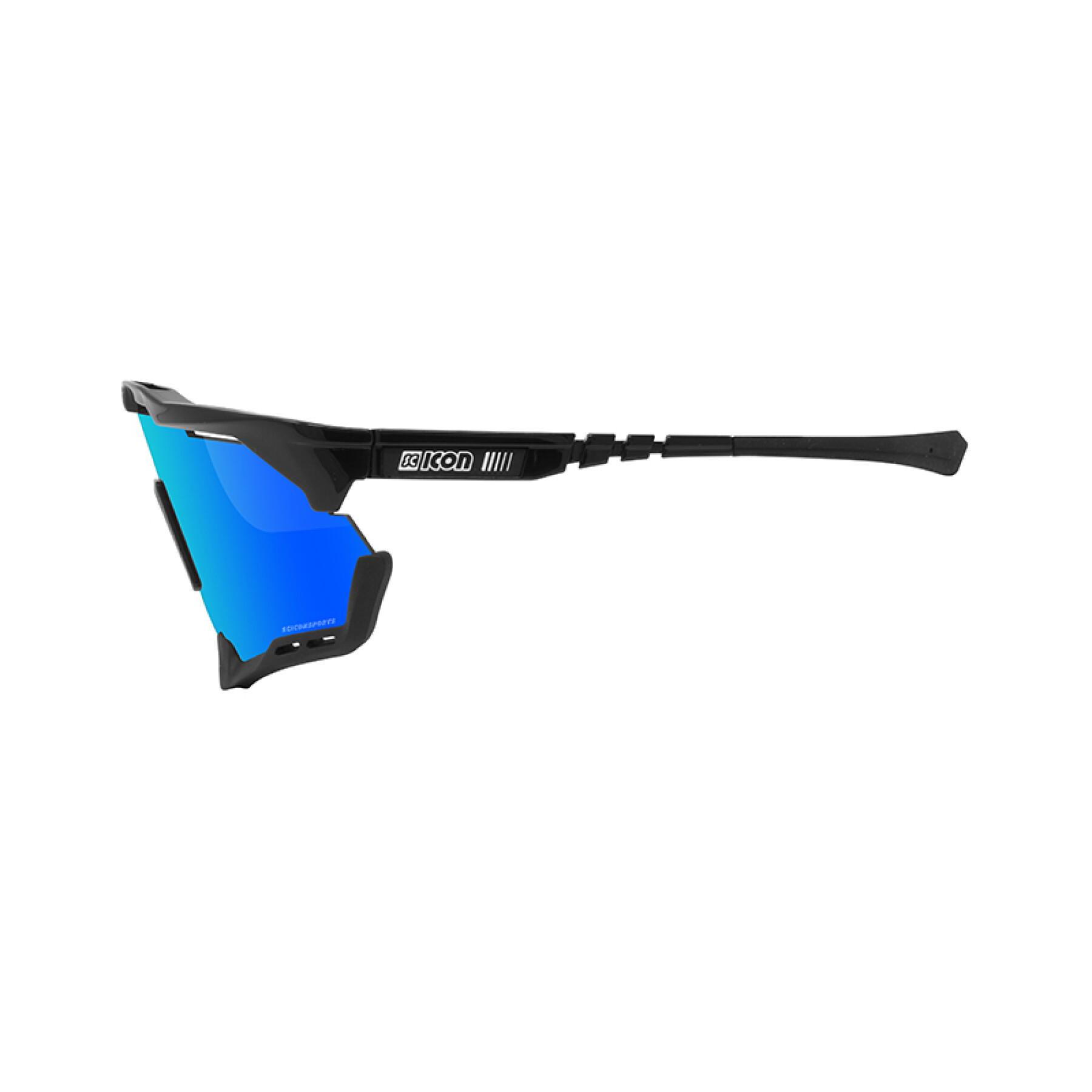 Glasögon Scicon aeroshade xl scnpp verre multi-reflet bleues