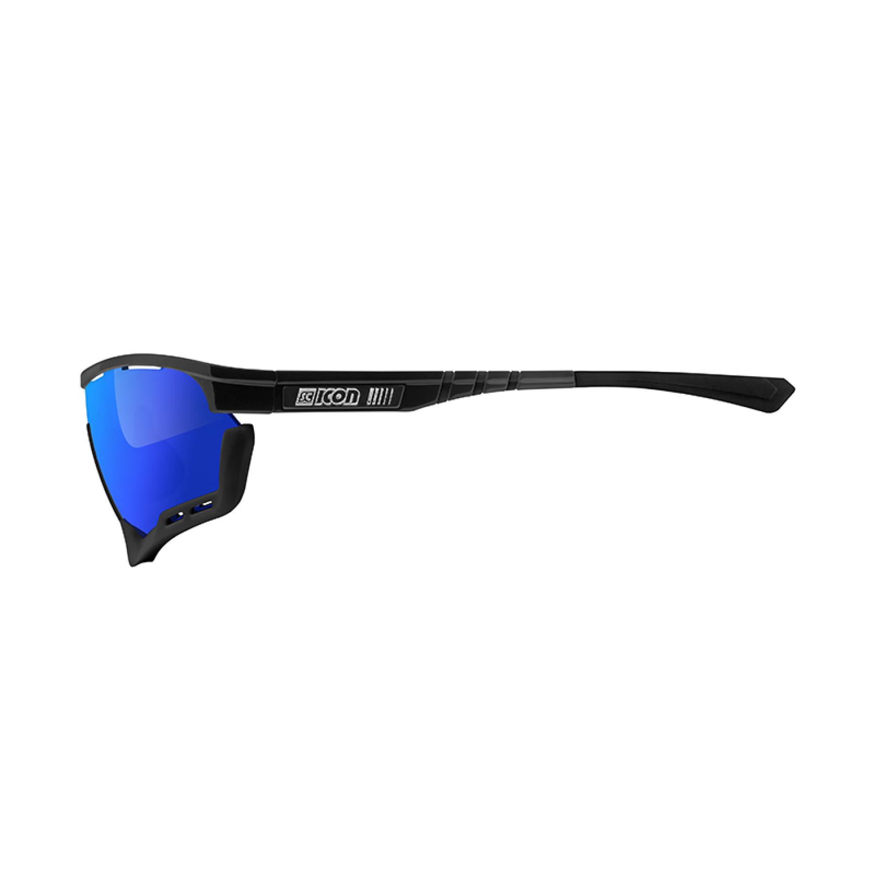 Glasögon Scicon aerotech scnpp verre multi-reflet bleues