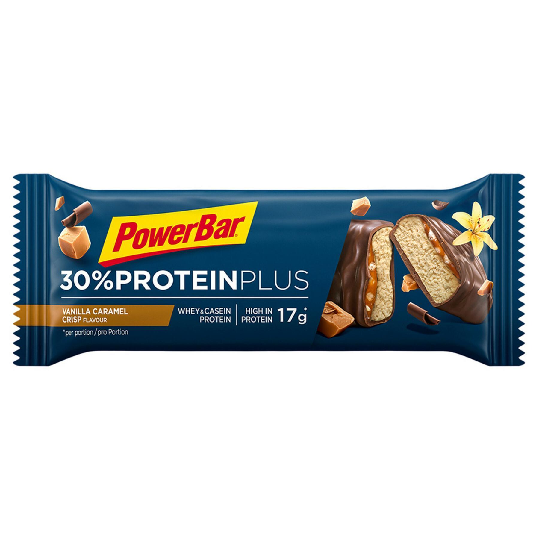 Batch om 15 barer PowerBar ProteinPlus 30 % - Caramel- Vanilla crisp