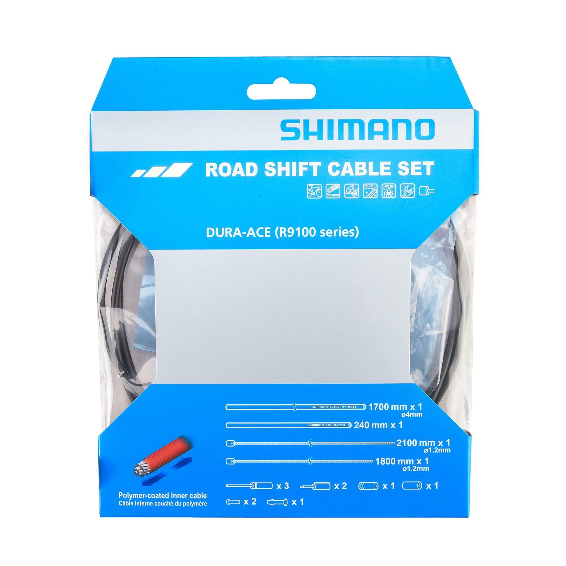 Polymerbelagda kabelsatser och växellådshöljen Shimano