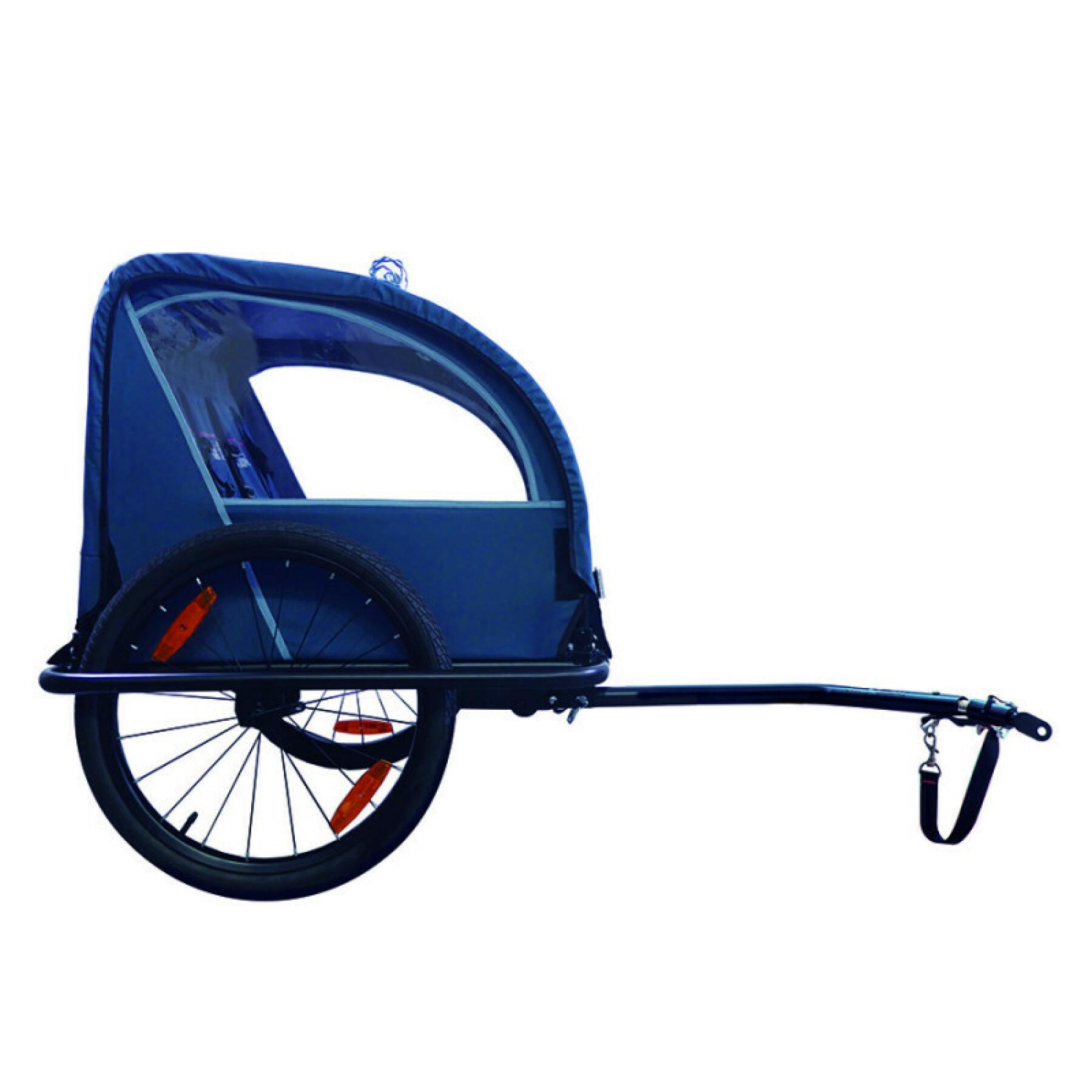 100-serie indigo ståltrailer + belysning, plasttråg, fälgar Bike Original