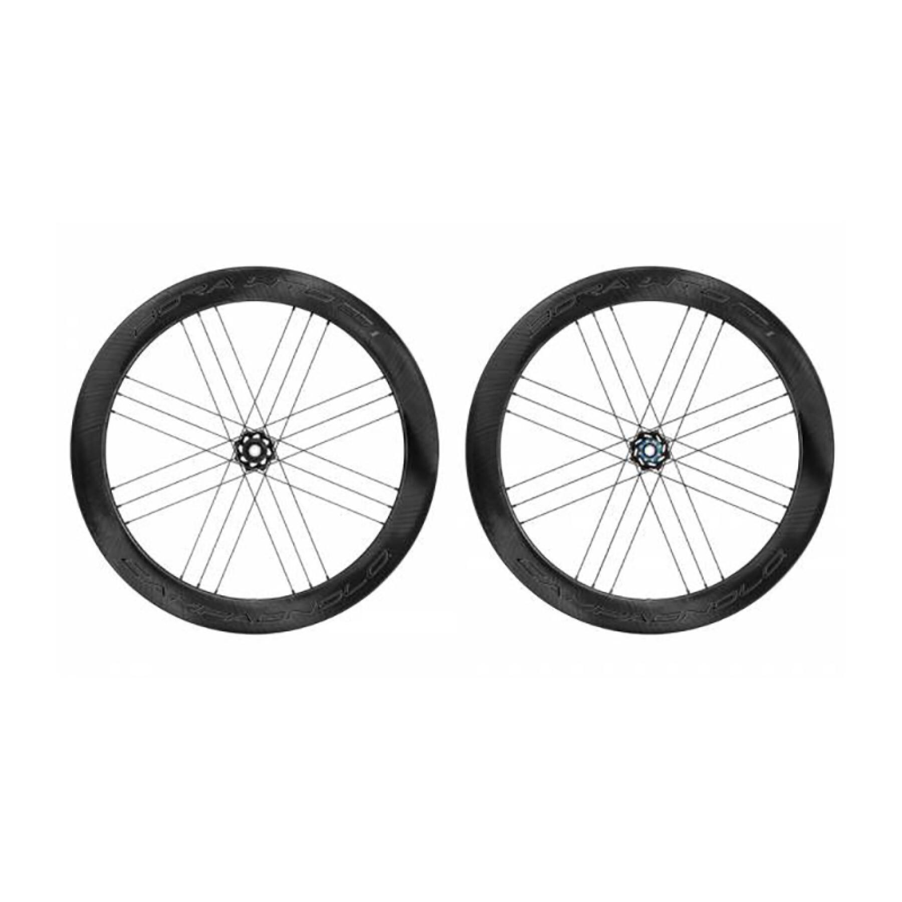 Cykelhjul Campagnolo Bora Wto 60 2Wf Disque Tubeless Shimano Hg11