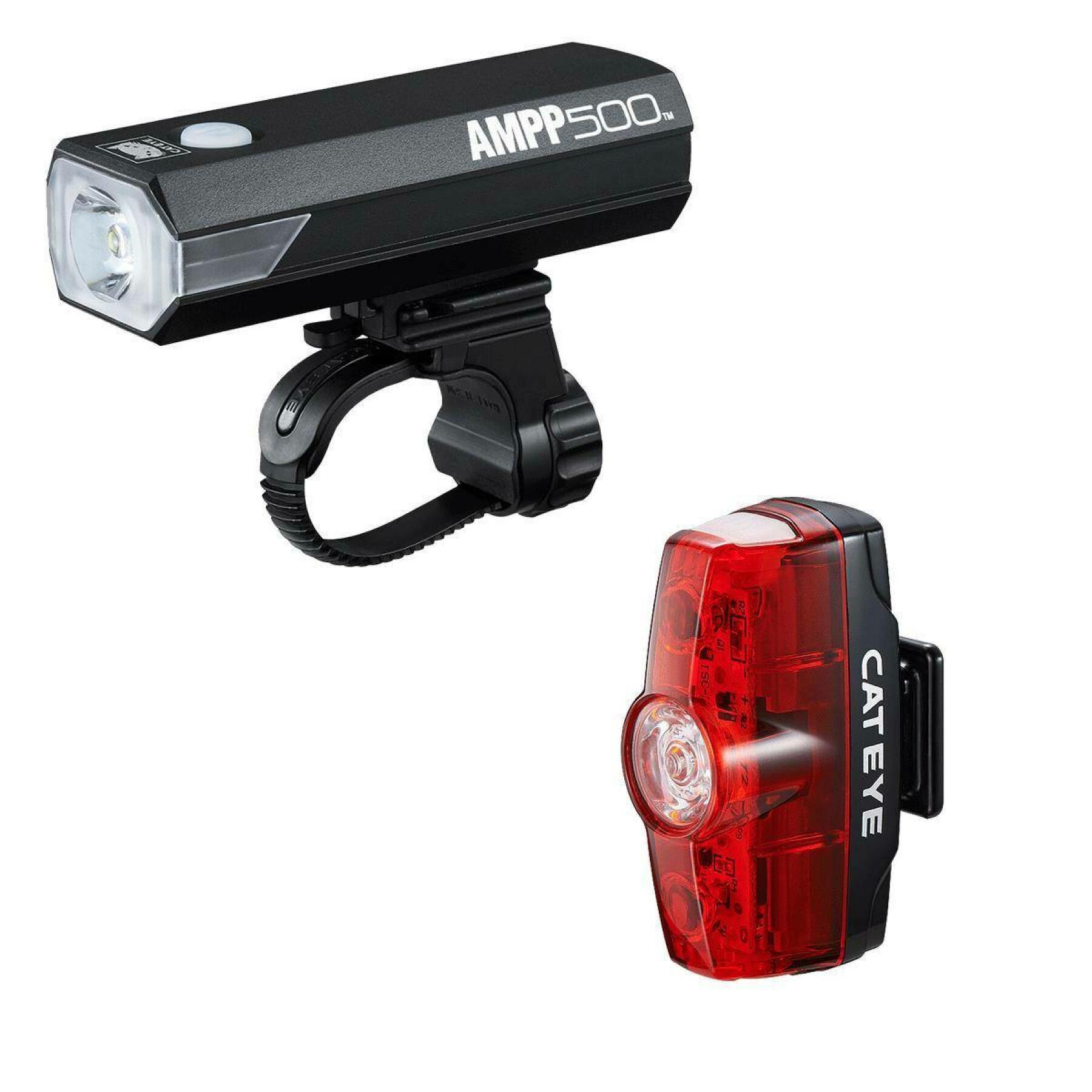 belysning fram och bak Cateye Ampp 500/Rapid Mini