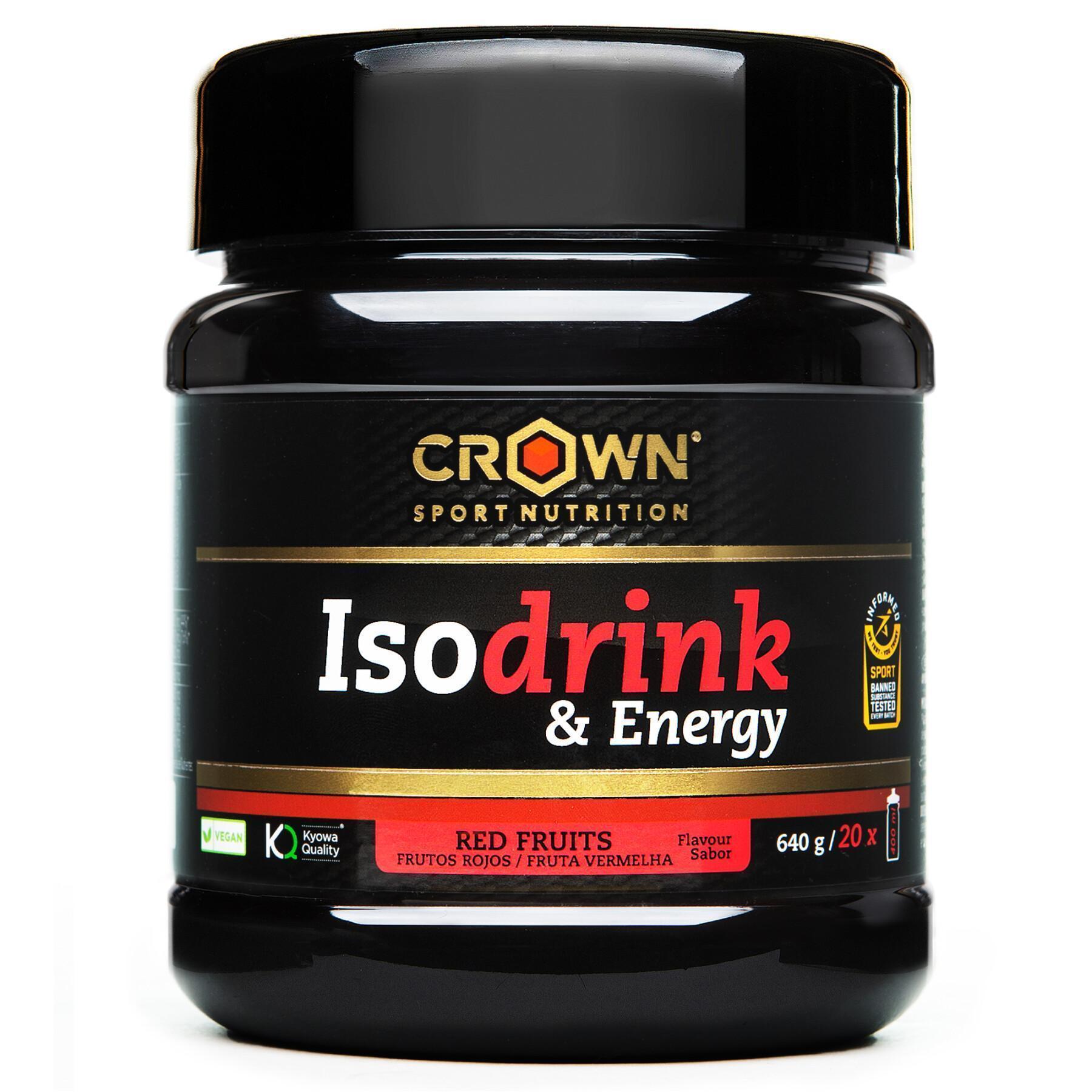 Energidryck Crown Sport Nutrition Isodrink & Energy informed sport - fruits rouges - 640 g