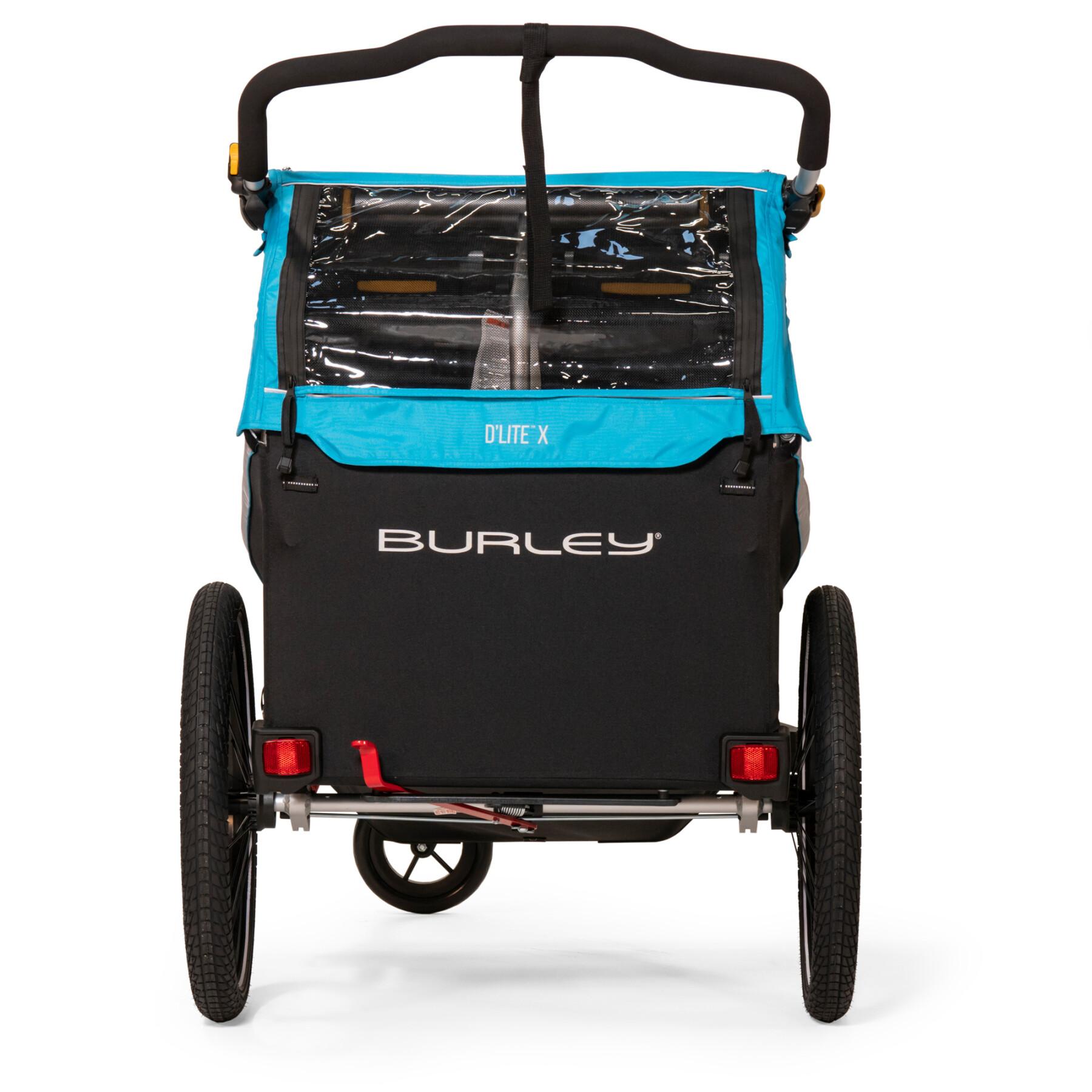 Tvåsitsig släpvagn för barn Burley D'Lite X