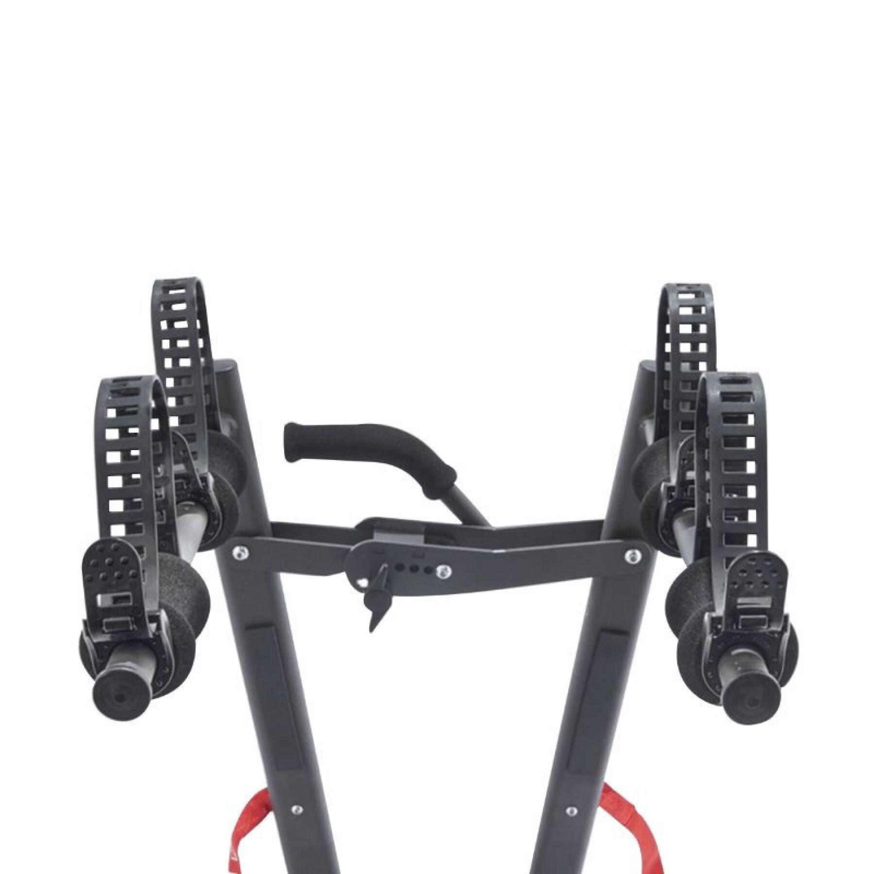 Upphängd cykelhållare för 2 vae-e-cyklar, enkelt system för snabb montering - tillverkad i Frankrike Mottez Hercule homologue ce - 50 kgs