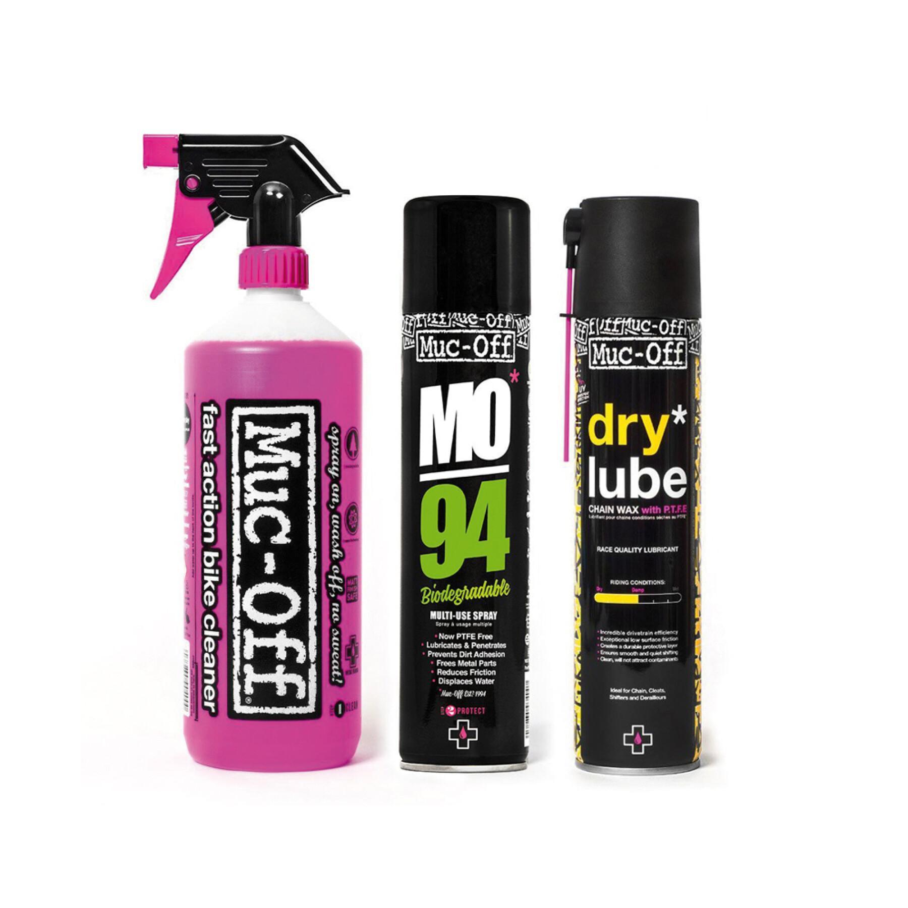 Rengöringsmedel Muc-Off wash protect and lube kit dry