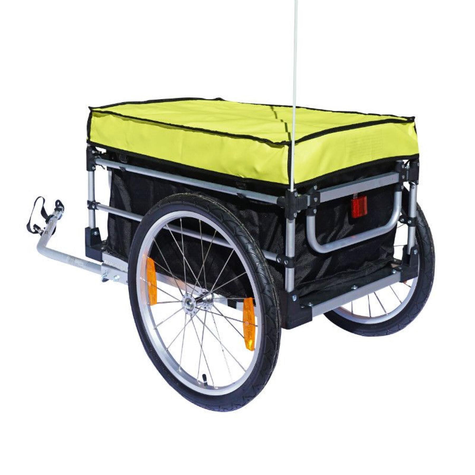Cykelkärra med skydd och 20-tums hjulaxelfäste - snabb montering utan verktyg P2R