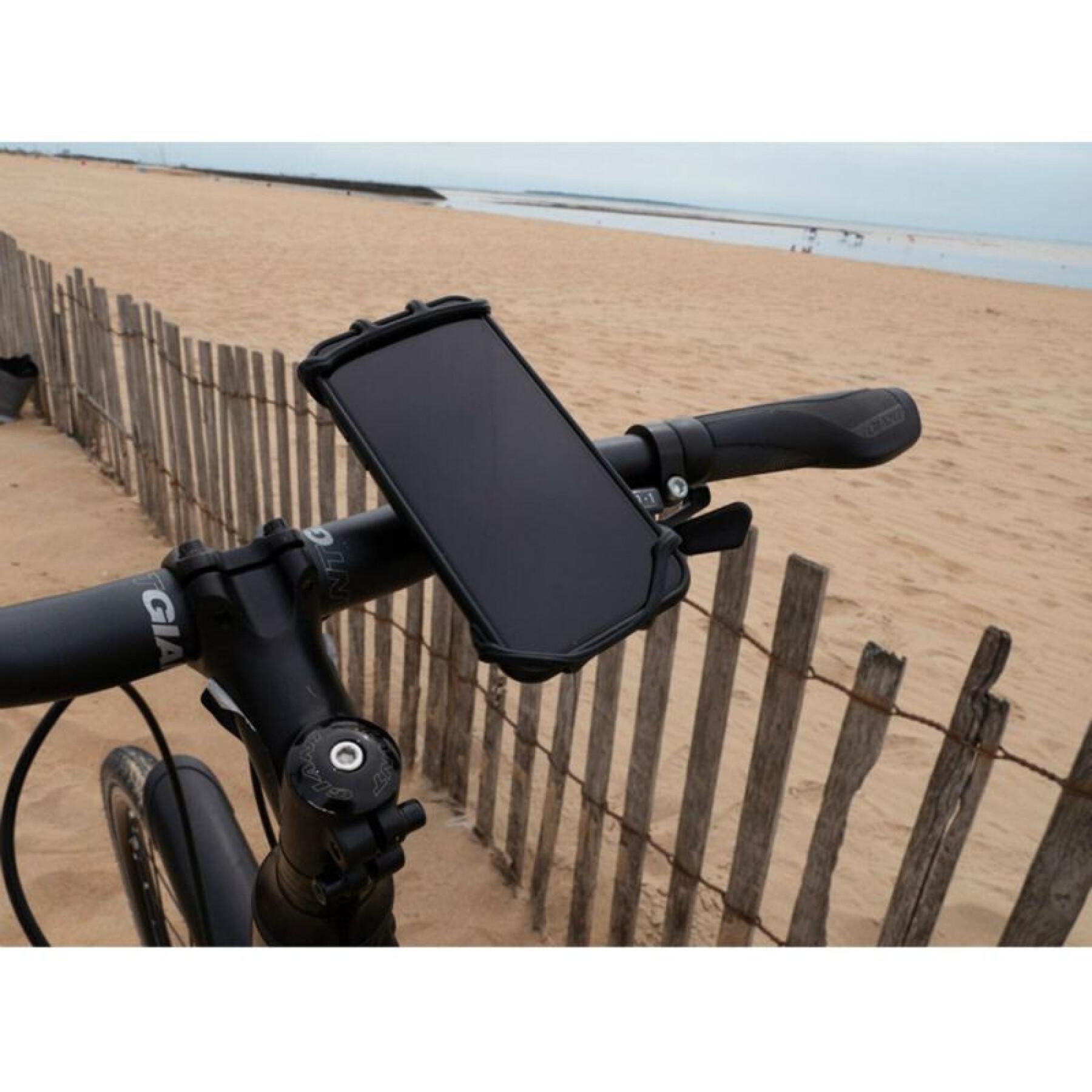 Universellt cykelfäste i silikon för smartphones, kompatibelt med Garmin-datorer P2R Coolride