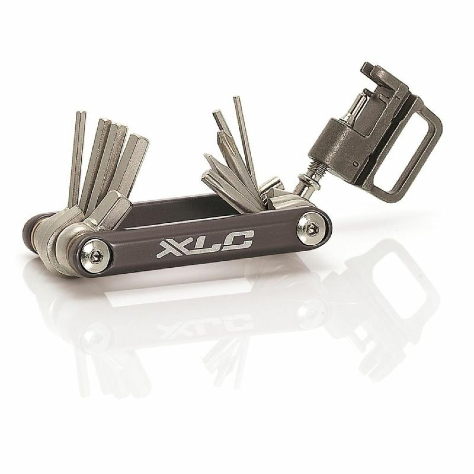 Multifunktionellt nyckelverktyg med 15 insex- och kedjedrivfunktioner XLC TO-M07 Torx T25