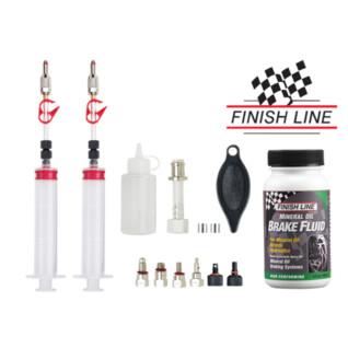 Rensningssats Jagwire Workshop Pro Mineral Bleed Kit-With Finish Line Mineral oil 120ml