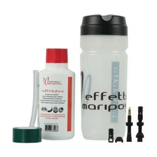250 ml förebyggande slanglös kit + s fälgband + ventiler Effetto Mariposa tubeless Caffélatex