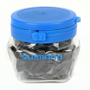 Förpackning med 200 vattentäta manteländar av harts / växelspakskabel Shimano SIS-SP40