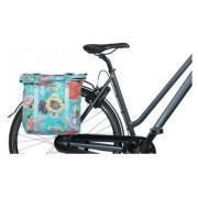 Vattentät cykelväska i polyester med reflexer Basil bloom field